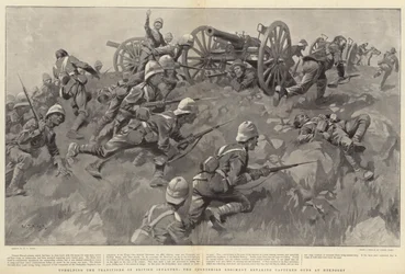 Upholding the Traditions of British Infantry, the Derbyshire Regiment retaking Captured Guns at Hekpoort